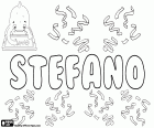 Stefano, Italiaans naam voor jongen, variant van de Stefanio, afgeleid van de Griekse naam Stephanos, de betekenis ervan is kroon