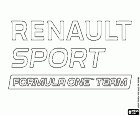 Het logo van Renault Sport F1 Team, een team van Formule 1