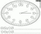 2:15 en 14:15, een horloge die aangeeft dat het kwartaal over twee in de nacht en in de middag, na twee uur een kwartier