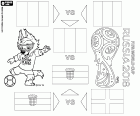 FIFA Wereldkampioenschap voetbal Rusland 2018. De competitie zal plaatsvinden van 14 juni, 15 juli 2018. De laatste fase van de competitie, de halve finales en de finale, samen met Zabivaka de mascotte en logo geïnspireerd in de trofee. We kennen de vier halve finalisten al: Frankrijk tegen België en Kroatië tegen Engeland. Wie zal er in de finale van Moskou zijn?