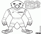De falco Falah is de mascotte van de Wereldkampioenschappen atletiek Doha 2019