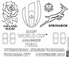Engeland tegen Zuid-Afrika, Red Roses vs Springboks is de finale van de Wereldkampioenschap rugby 2019 die zal worden gespeeld op 2 november, 2019 in het internationale stadion Yokohama, Yokohama, prefectuur Kanagawa, Japan