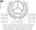 Wereldkampioenen! Voor de zesde keer op rij! Het Mercedes-team heeft in 2019 een nieuwe wereld constructeurstitel. Mercedes heeft elk kampioenschap gewonnen sinds 2014