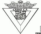 Logo van de Cádiz Club de Fútbol, een entiteit opgericht in 1920 in Cadiz, Andalusië