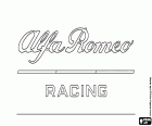 Logo van een Formule 1-team, Alfa Romeo Racing