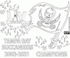 Tampa Bay Buccaneers heeft de titel van 2021 Super Bowl kampioen gewonnen door het verslaan van de Kansas City Chiefs 31-9. De quarterback Tom Brady heeft de MVP Super Bowl titel gewonnen. Dit is de tweede Super Bowl van Tampa Buccaneers na de titel van 2002. Tampa's franchise is de eerste die het kampioenschap wint in het eigen stadion