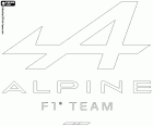 Logo van het Formule 1-team, Alpine F1 Team