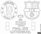 2020-2021 UEFA Women's Champions League Final tussen Chelsea FC en FC Barcelona, zondag 16 mei 2021, in gamla Ullevi stadion in Göteborg, Zweden