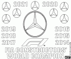 Mercedes is de kampioen van het FIA Constructors' Championship 2021, de achtste opeenvolgende titel