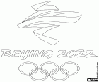 Het logo van de Olympische Winterspelen wordt gehouden van 4 tot 20 februari 2022 in Beijing, de hoofdstad van de Volksrepubliek China