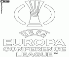 Het logo van de nieuwe clubcompetitie, UEFA Europa Conference League