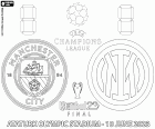 De UEFA Champions League-finale 2022-2023 tussen Manchester City FC, Man City en FC Internazionale Milano, Inter Milaan, in het Atatürk Olympisch Stadion in Istanbul, Turkije, op 10 juni 2023