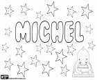Michel, jongensnaam in het Frans, komt van de Hebreeuwse naam Mika'el. Michel, verkleinwoord van Miguel in het Spaans. Michel, verkleinwoord voor Michael in het Duits en Nederlands