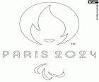 Logo van de Paralympische Zomerspelen van Parijs 2024 die van 28 augustus tot 8 september 2024 in de Franse hoofdstad worden gehouden