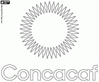 Het logo van CONCACAF, de Confederatie van Noord-, Midden-Amerikaans en Caribisch voetbal. CONCACAF is de confederatie van nationale voetbalbonden in Noord-Amerika, Midden-Amerika en de Caribische eilanden, waaronder Guyana, Suriname en Frans-Guyana. Deze organisatie is opgericht in Mexico-Stad en het huidige hoofdkantoor is gevestigd in Miami, Verenigde Staten