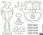 FC Barcelona, Champions League 2025-2026 kleurplaat