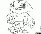 Clutch, mascotte USA World Cup 2026 kleurplaat