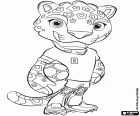 Zayu, mascotte Mexico Wereldbeker 2026 kleurplaat