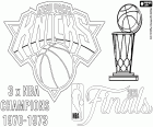 Knicks, NBA-kampioenen 2026 kleurplaat