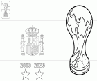 Spanje, wereldkampioen 2026 kleurplaat
