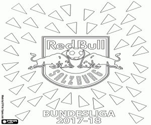 Red Bull Salzburg, Bundesliga 2017-18 kleurplaat