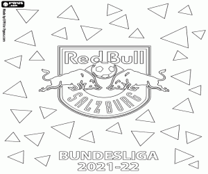 Red Bull Salzburg, kampioen 2021-22 kleurplaat
