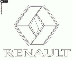 Renault logo kleurplaat