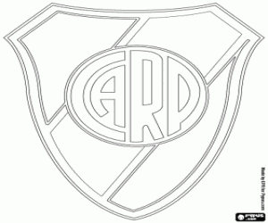 River Plate logo kleurplaat