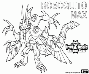 Roboquito Max, Invizimals Shadow Zone kleurplaat