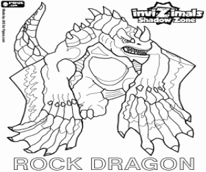 Rock Dragon, Invizimals Shadow Zone kleurplaat