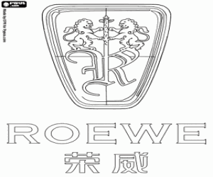 Roewe embleem kleurplaat