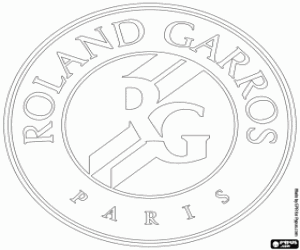 Roland Garros logo kleurplaat