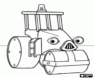 Rollei de stoomwals kleurplaat