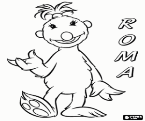 Roma, een reiziger van Hoob kleurplaat