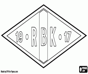 Rosenborg BK embleem kleurplaat