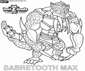 Sabretooth Max, Invizimals Shadow Zone kleurplaat