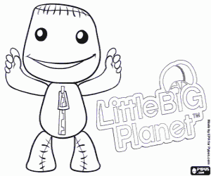 Sackboys, LittleBigPlanet kleurplaat