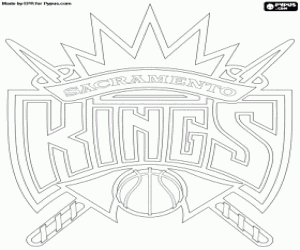 Sacramento Kings embleem kleurplaat
