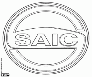 SAIC Motor embleem kleurplaat