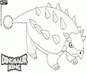 Saika, een dinosauriër Dinosaur King kleurplaat