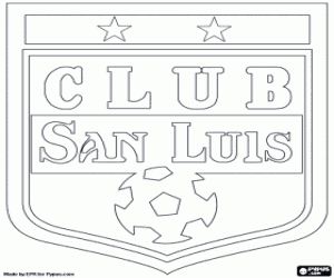 San Luis FC logo kleurplaat