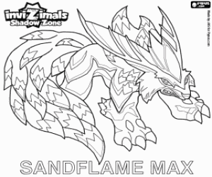 Sandflame Max, Invizimals Shadow Zone kleurplaat