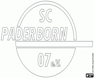 SC Paderborn 07 badge kleurplaat