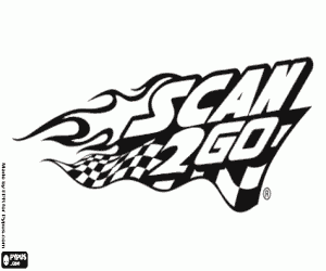 Scan2Go logo kleurplaat
