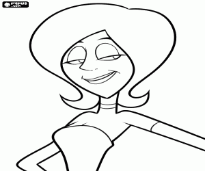 Scarlet Overkill, een fictieve superschurk kleurplaat