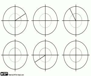 Schema's met 6 soorten hoeken kleurplaat