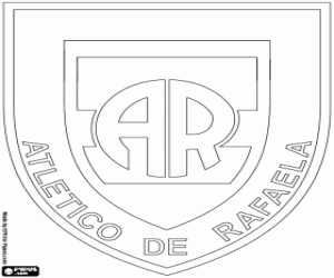 Schild van Atlético de Rafaela kleurplaat