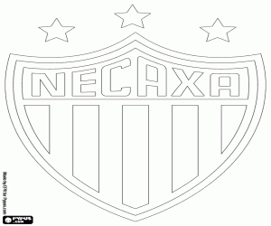 Schild van de Club Necaxa kleurplaat