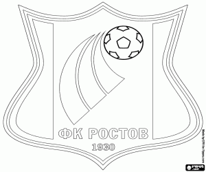 Schild van FK Rostov kleurplaat