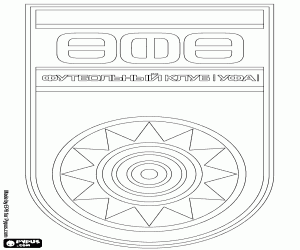 Schild van FK Ufa kleurplaat